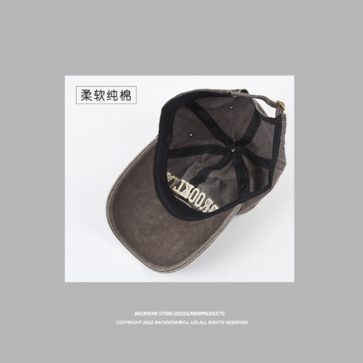 Mũ Lưỡi Trai Mềm Mại Thêu Họa Tiết Phong Cách Retro Mỹ Dễ Phối Đồ Thời Trang Mùa Hè Cho Nam Và Nữ