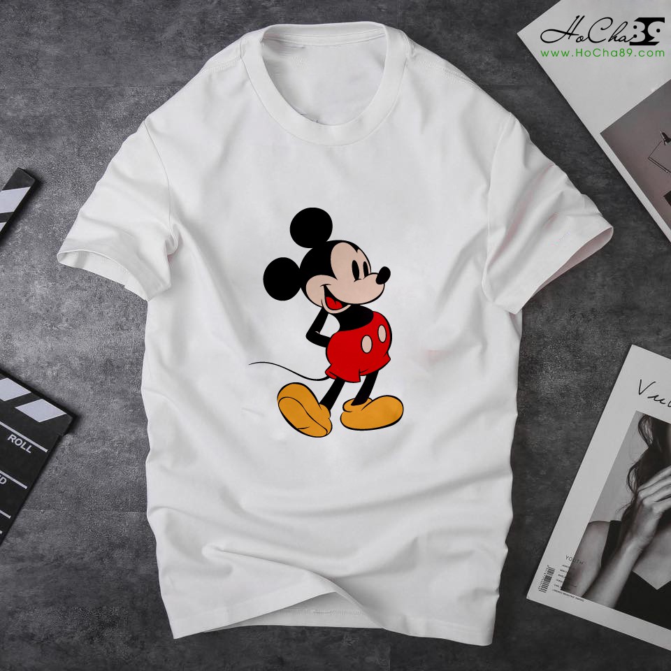 Áo Thun MICKEY HoCha89 Siêu Dễ Thương - May Dây Cổ Móc Xích Cao Cấp