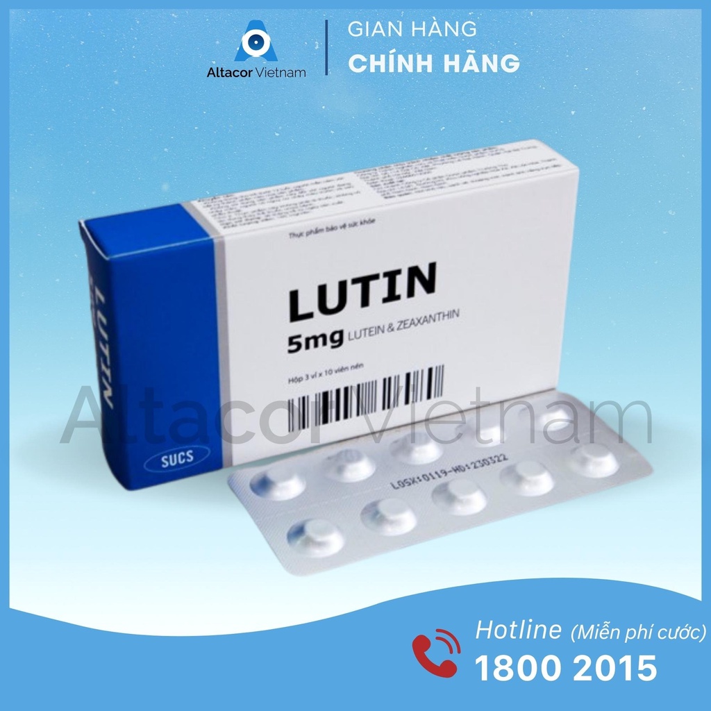 - VIÊN UỐNG BỔ MẮT LUTIN - HỘP 30 VIÊN