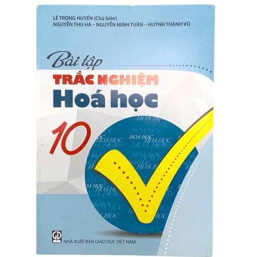 Sách - Bài tập trắc nghiệm Hóa Học lớp 10.