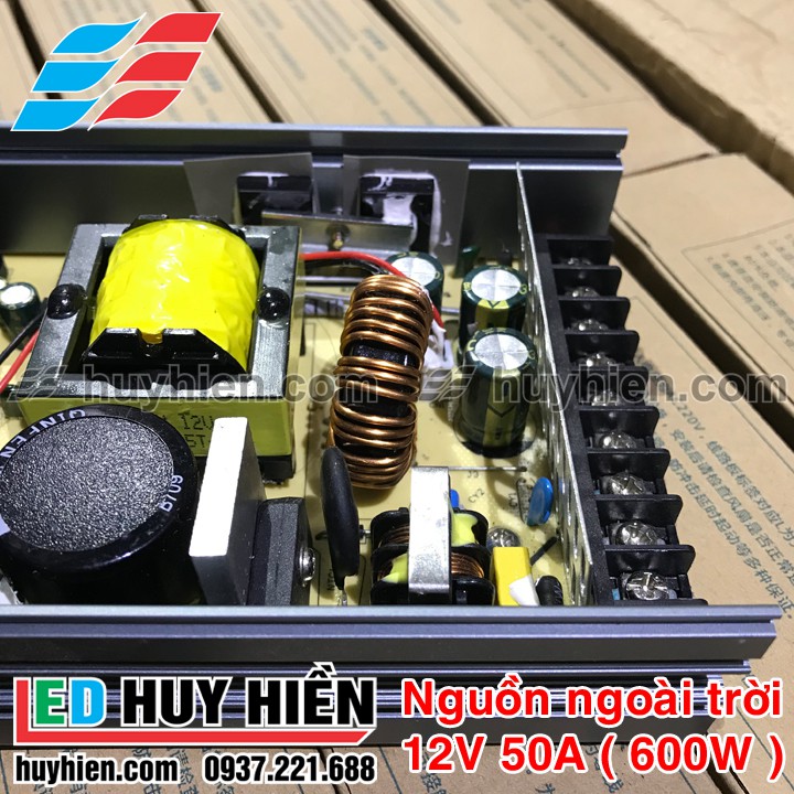 Nguồn Led 12V 50a ngoài trời vỏ nhôm _ Nguồn Led 12V 600W (50A) ngoài trời | BigBuy360 - bigbuy360.vn