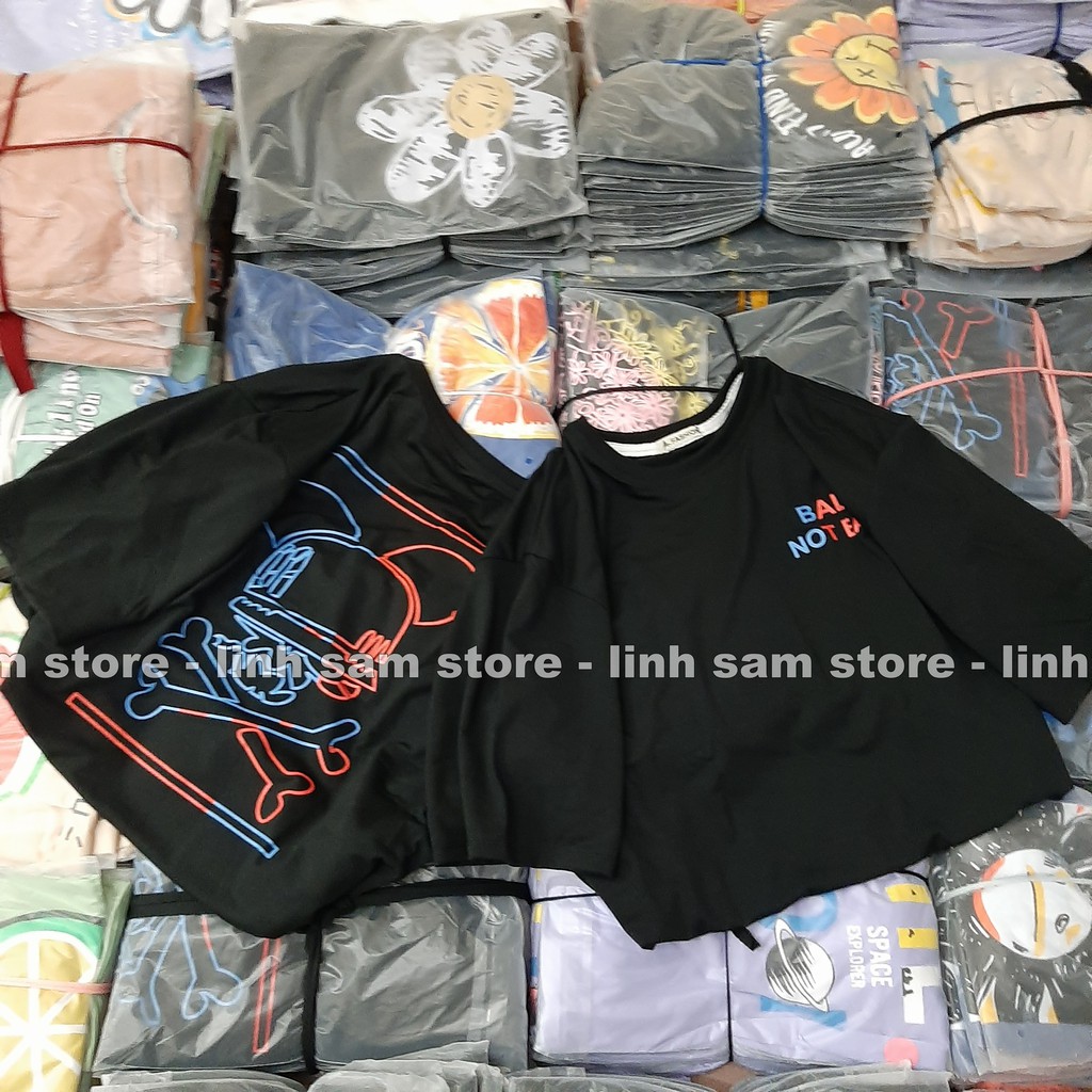 Áo phông tay lỡ nữ freesize Unisex thun form rộng, mặc cặp, nhóm, lớp in hình đầu lâu chữ BAD IS NOT BAD màu đen | BigBuy360 - bigbuy360.vn