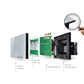 CÔNG TẮC CẢM ỨNG 2 NÚT CHẠM CT2 - KAWASAN