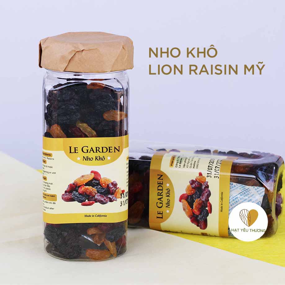 NHO KHÔ LION RAISIN MỸ 300GR