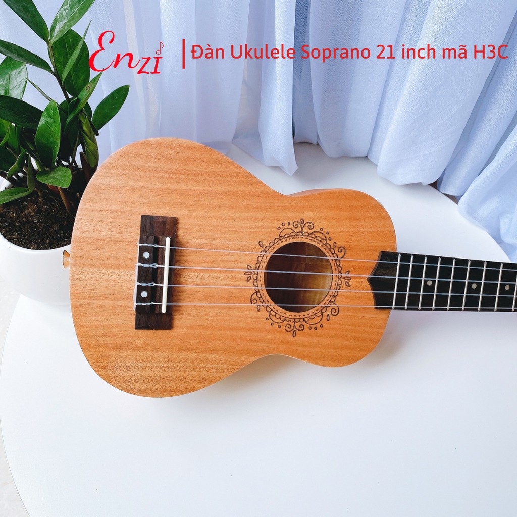 Đàn ukulele soprano size 21 inch gỗ giá rẻ chất lượng tốt Enzi