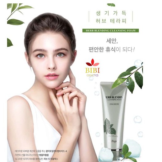 SỮA RỬA MẶT THẢO MỘC - BẠC HÀ, RAU MÁ DR.PEPTIDE+ Herb Blending 110ml