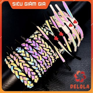 Vòng tay phản quang nút nhựa cặp đôi phát sáng lion vo1