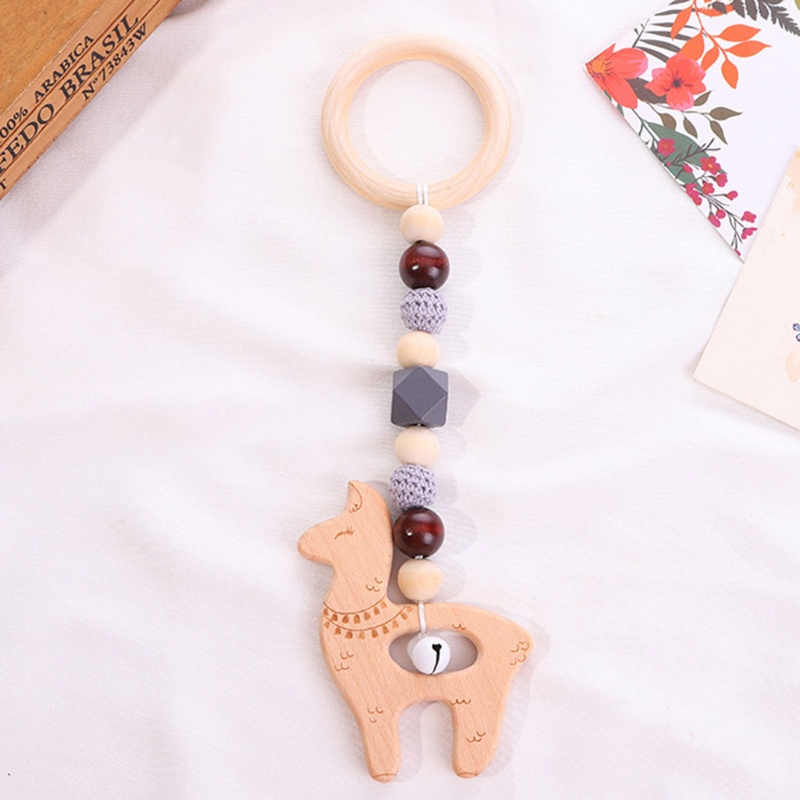 Bộ 4 Đồ Chơi Lục Lạc Treo Xe Đẩy Em Bé Tập Nhai