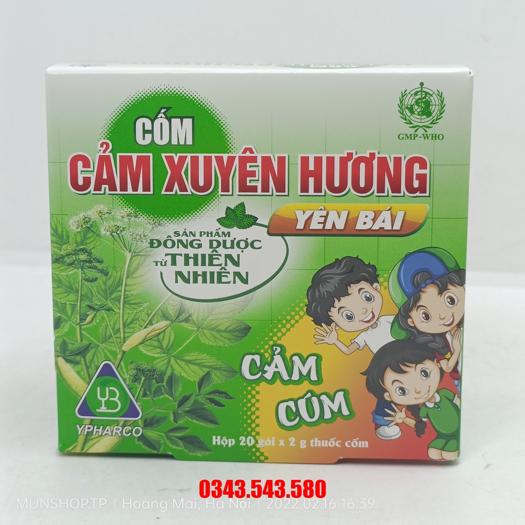 Cốm Cảm Xuyên Hương Yên Bái hộp 20 gói