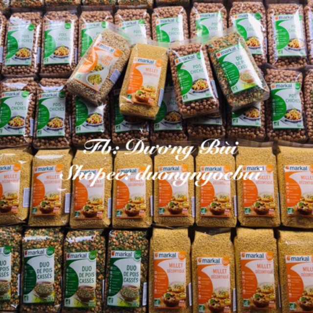 Set đậu hạt hữu cơ ăn dặm cho bé [ Markal]date mới 2021