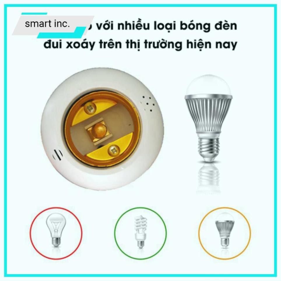 Đuôi Bóng Đèn E27 Cảm Biến Âm Thanh Cảnh Báo Tự Động Sáng Chuôi Đui Đèn Cảm Ứng Hồng Ngoại Chuyển Động Treo Ngoài Trời .