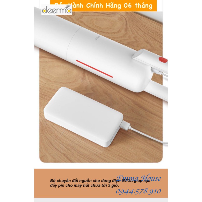 Máy Hút Bụi Cầm Tay Mini Không Dây Deerma VC01, BẢO HÀNH CHÍNH HÃNG 06 Tháng, Bản Tiếng Anh