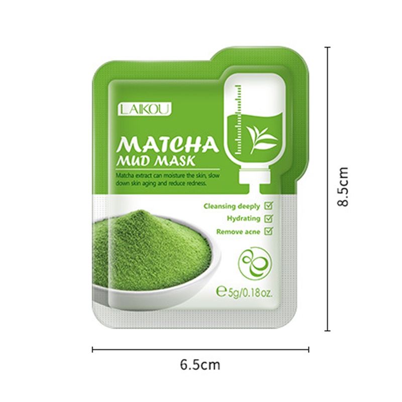 [Hàng mới về] Mặt Nạ Đất Sét Trà Xanh Laikou YD 5g Hỗ Trợ Chăm Sóc Da