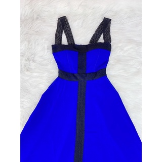 Đầm maxi lưng thun 2 dây phối ren