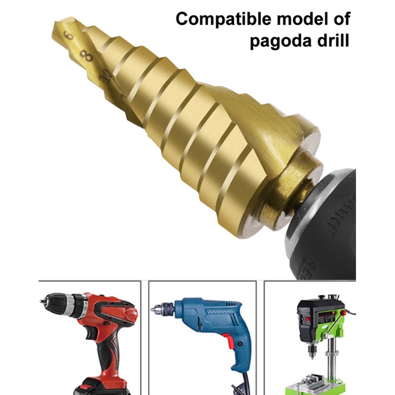 Mũi Khoan Bước Hình Nón Bằng Titan Pcfx 6-25mm