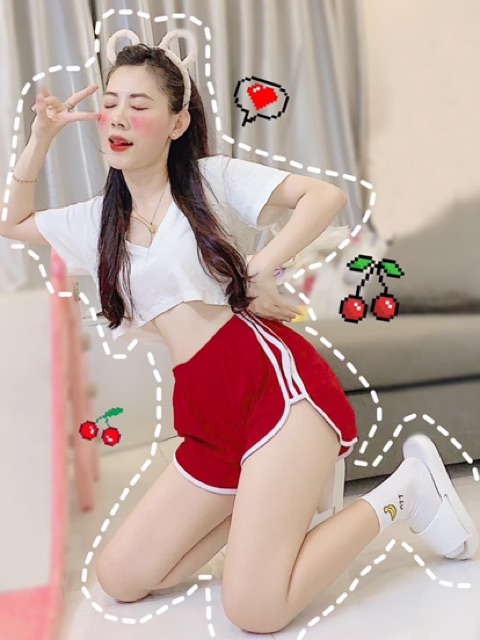 ÁO CROPTOP CỔ TIM V