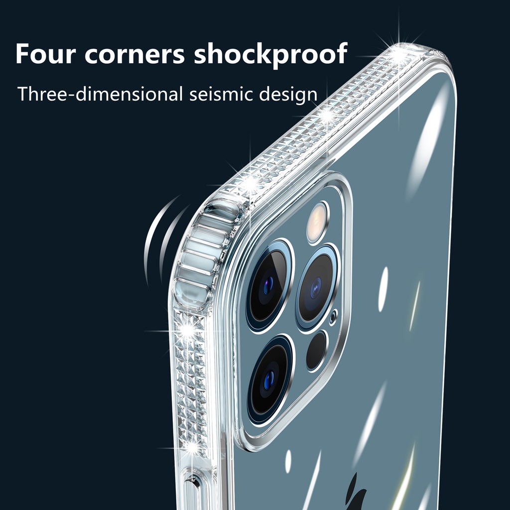 Ốp Điện Thoại TPU Mềm Trong Suốt Sang Trọng Cho iPhone 6 6S 7 8 Plus 14 Pro Max XS Max XR X 11 12 13 Pro Max 14 Plus SE 2020