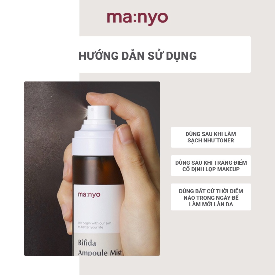 Xịt Khoáng Cấp Ẩm Căng Bóng MAN:YO BIFIDA AMPOULE MIST 120ml