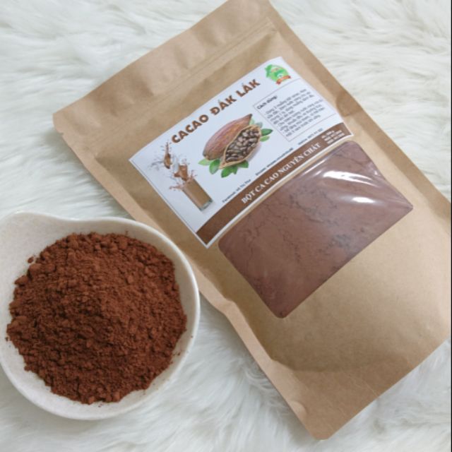 [Mã 267FMCGSALE giảm 8% đơn 500K] 500gr Bột Ca Cao Organic ĐăkLăk loại 1 nguyên chất ( bột cacao)