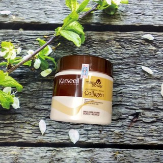 (Chính Hãng) KEM HẤP PHỦ LỤA COLLAGEN MACA KARSEELL SIÊU MỀM MƯỢT TÓC 500ML