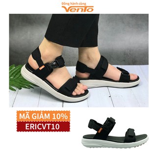 Sandal Vento nữ SD-NB66 Black (đen) - sandal quai ngang, đế bằng, kiểu dáng thời trang