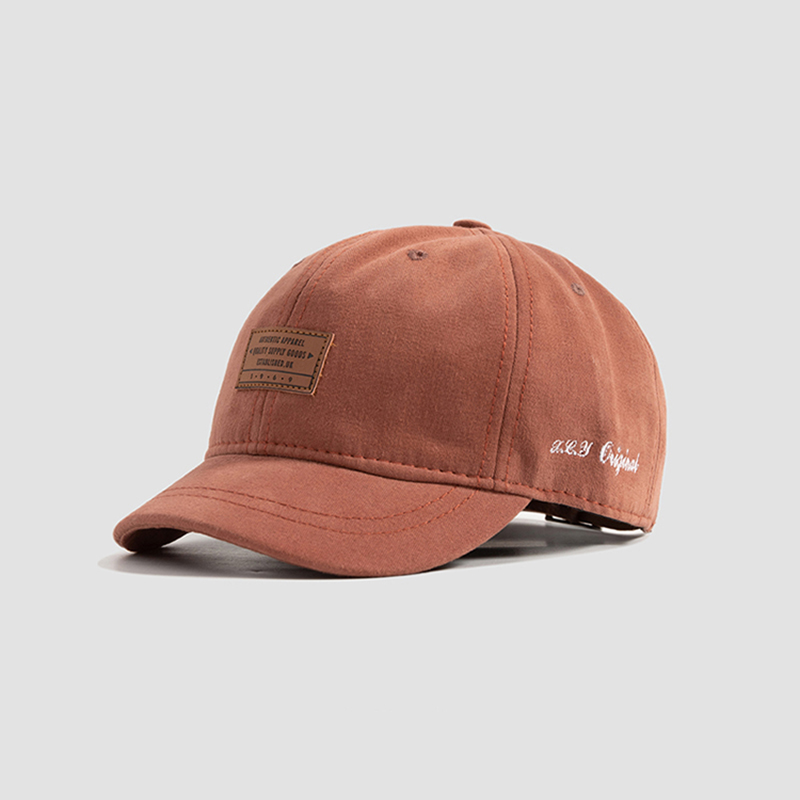 Mũ Lưỡi Trai Da Thêu Chữ Phong Cách Hàn Quốc Cho Cặp Đôi