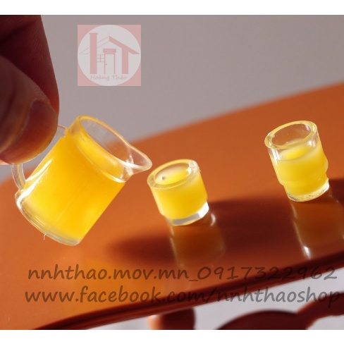 Bộ bình nước trang trí mô hình, dollhouse (tỷ lệ 1:12)