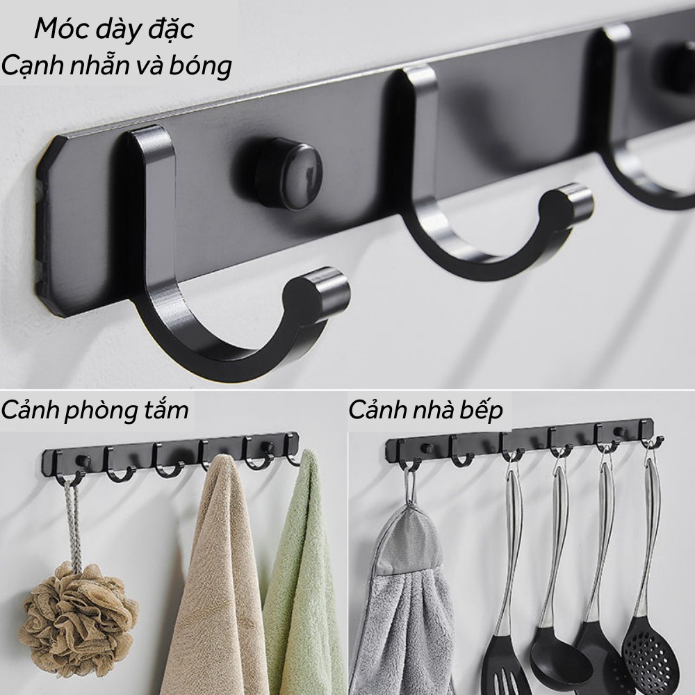 Móc Treo Quần Áo Gắn Tường Móc Treo Quần Áo Inox Không Gỉ Moda.H