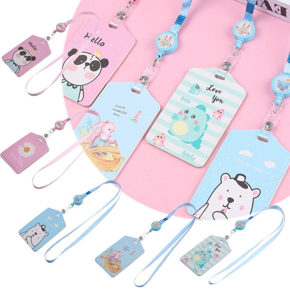 Vỏ Bọc Thẻ Bằng Da PU Co Giãn Họa Tiết Dễ Thương 1