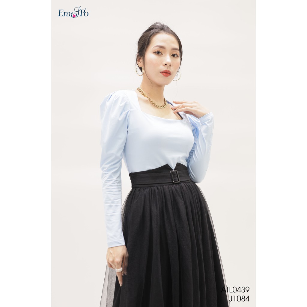 Áo thun cổ vuông, tay bồng Emspo ATL0439