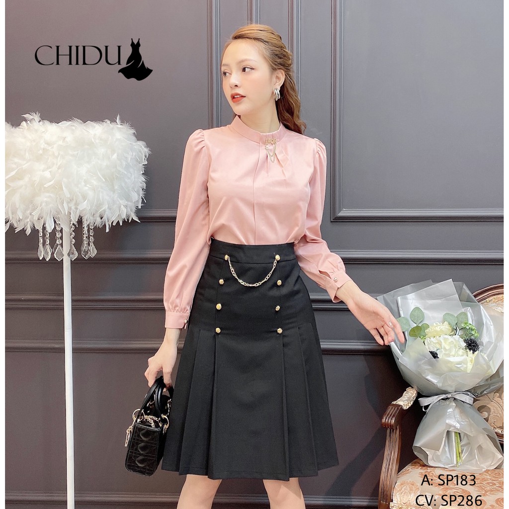 [ Mã WASTRUN4 giảm 10% tối đa 30K đơn 99K] CHIDU chân váy công sở dáng xòe - SP286