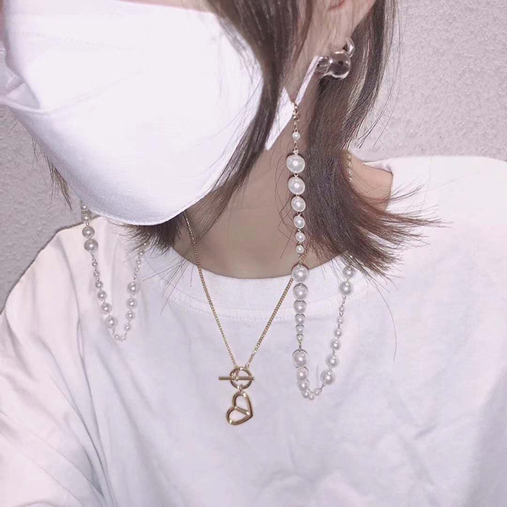 Dây Đeo Mắt Kính Dạng Chuỗi Hạt Ngọc Trai Thời Trang Cho Nam