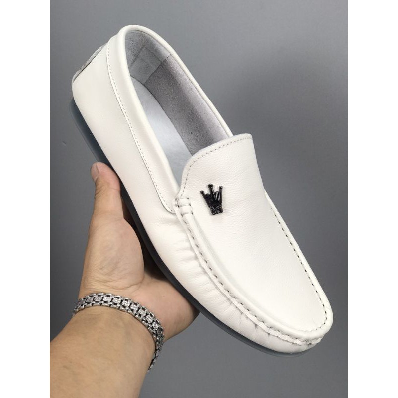 Giày lười da nam mũi vuông đế dẻo ECCO 2021