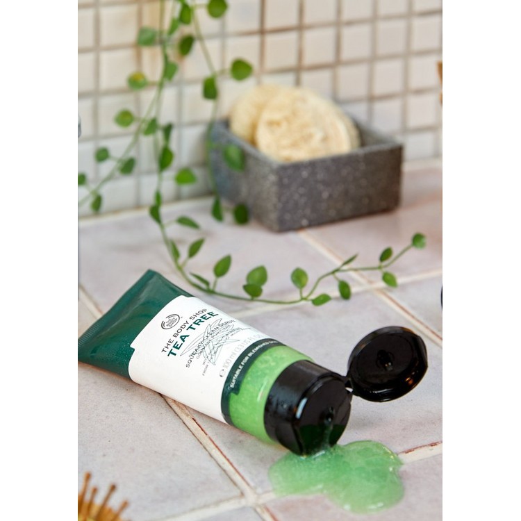 Tẩy Tế Bào Chết The Body Shop Tea Tree Squeaky Clean Scrub 100ml ( Bill Anh )