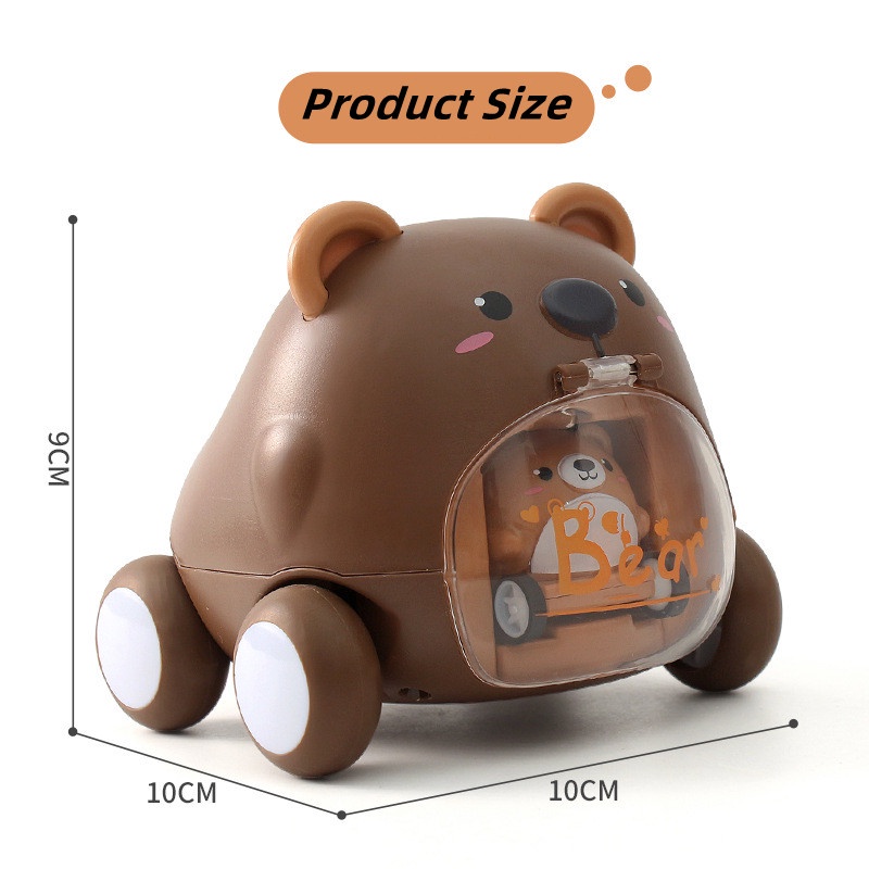 Đồ Chơi Xe Hơi Hoạt Hình Mini Dễ Thương Sáng Tạo Chống Rơi Cho Trẻ Em