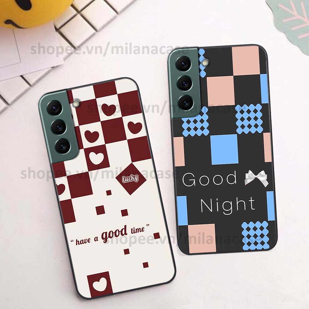 Ốp Samsung S22 / S22 Plus / S22 Ultra / S22+ caro họa tiết nhiều màu sắc siêu đẹp thời trang cá tính