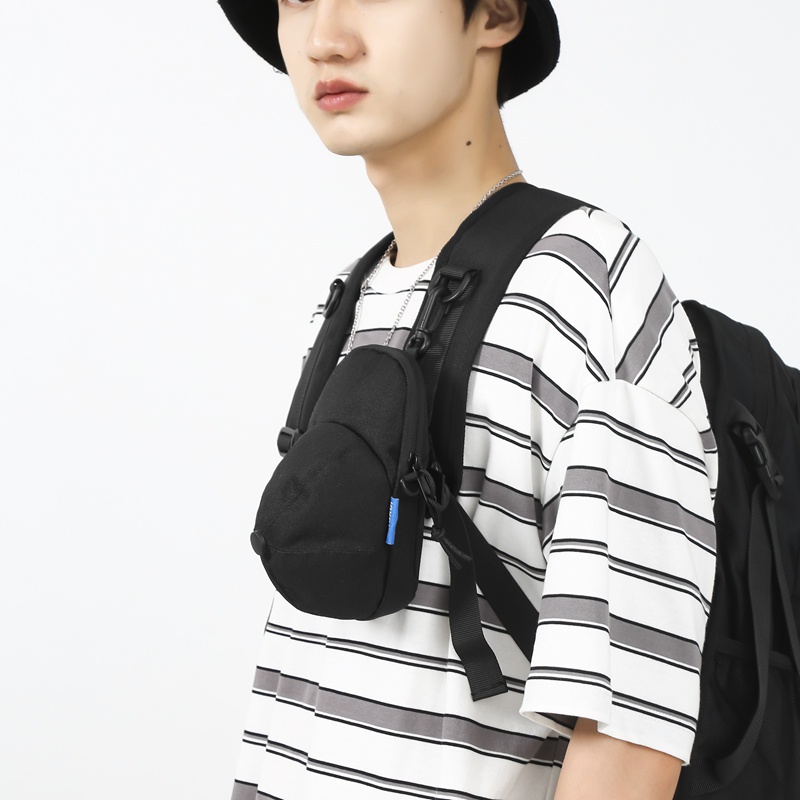 Túi Đeo Chéo Mini Đựng Điện Thoại Và Tiền Xu Phong Cách Thời Trang Hàn Quốc Cho Nam