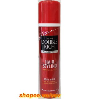 Mousse Dưỡng Tóc 150ml Double Rich Giữ Nếp Tóc Tự Nhiên Bồng Bềnh chính hãng