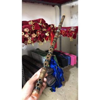 Sáo dizi trúc tím khớp inox chất lượng cao