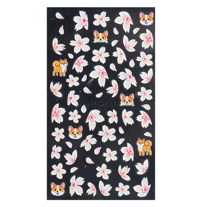 Youyo Miếng Dán Móng Tay 3d Hình Bướm 5D Nổi