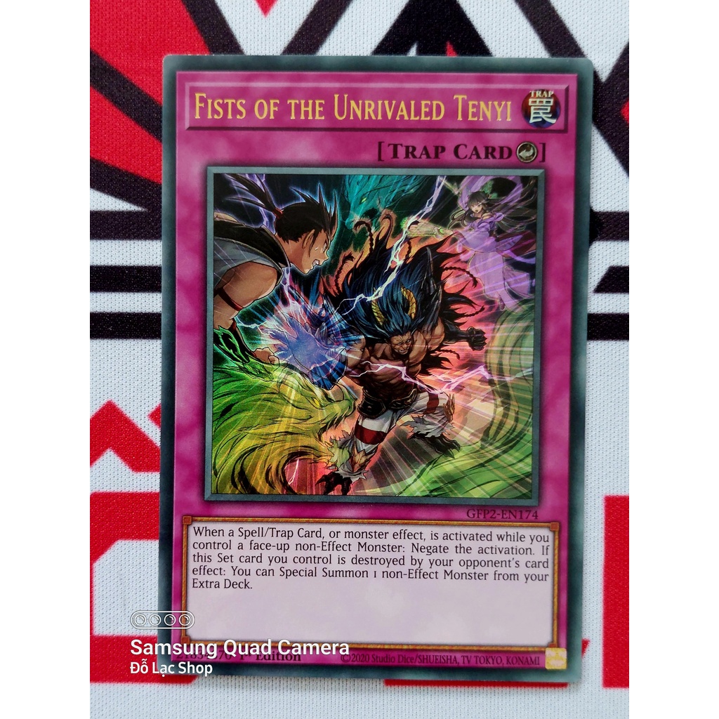 Thẻ Bài Yugioh Trap Fists of the Unrivaled Tenyi - GFP2-EN174 - Ultra Rare