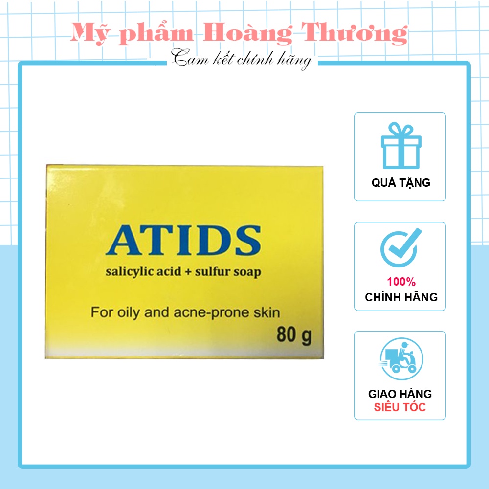 Xà phòng tắm giảm mụn lưng, ngực ATIDS, xà bông tắm y khoa - Hàn Quốc - 80G