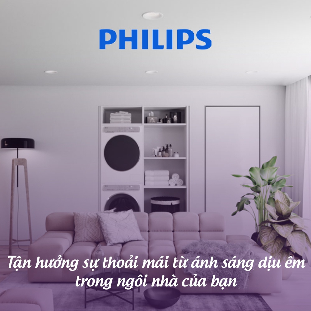Bộ Đèn Âm trần Philips Meson IO tốt cho mắt (New Gen) 5W 7W 9W 13W
