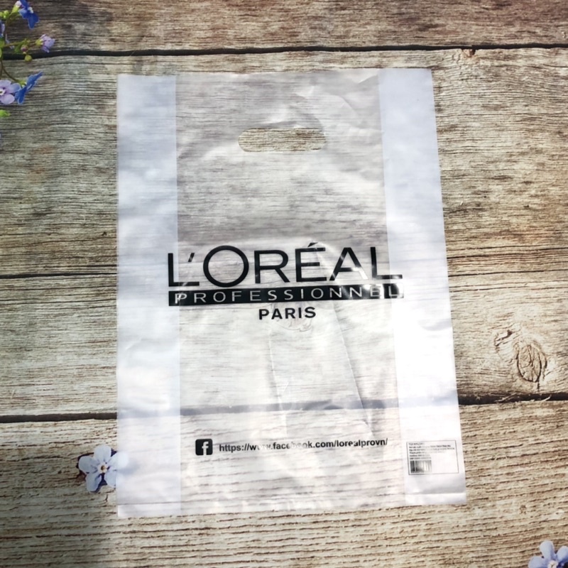 100 túi Nilon (1,4kg) PE đựng mỹ phẩm nhãn hiệu L'Oreal của hãng