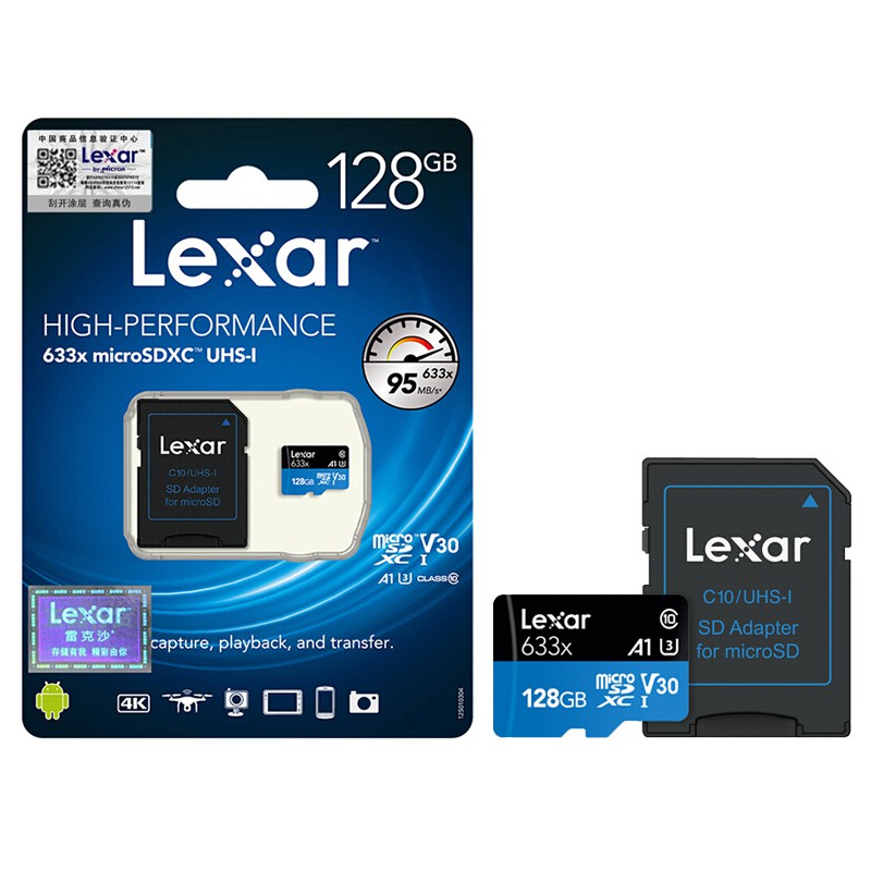 Thẻ nhớ MicroSDXC  64GB – Class 10, U3, V30, A1 - Có Adapter chuyển SD