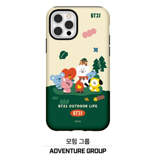 Ốp Lưng HọA TiếT HoạT HìNh bt21 adventure Cho galaxy s23 s22 s21 s21ultra s20 s10 s9 note20 note10 note9