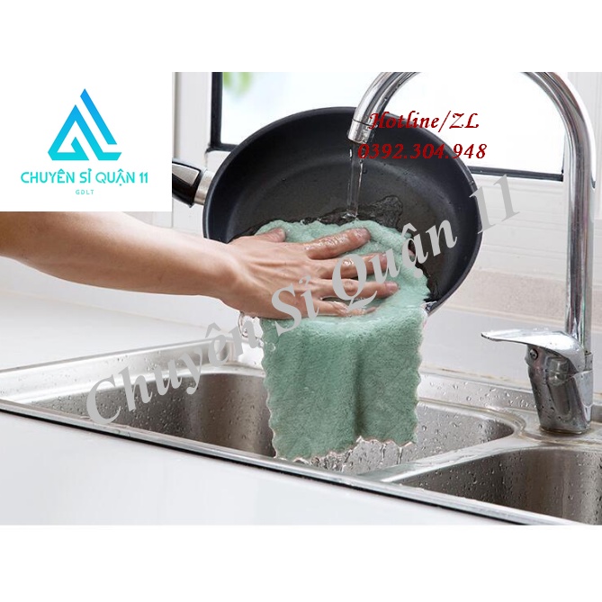 Chiếc Khăn Lau Chén Bát Đa Năng, Khăn Lau Chùi Nhà Bếp Thấm Hút Cực Tốt