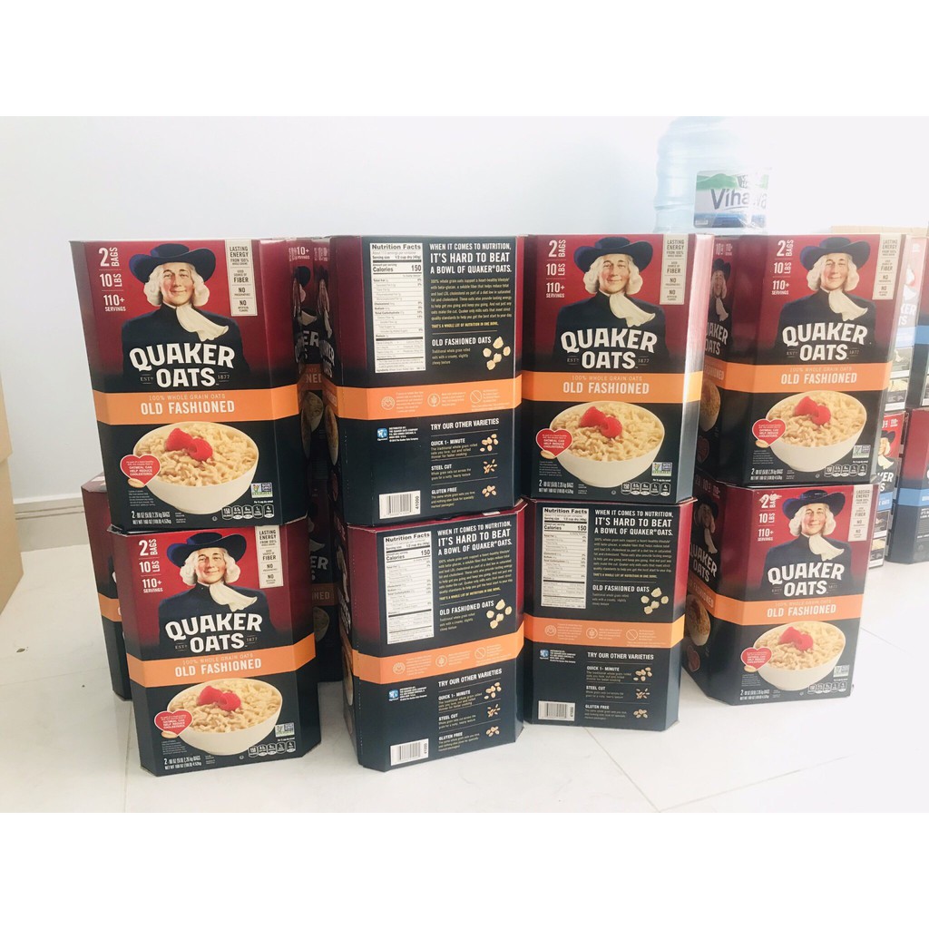 [Mã GROSALE2703 giảm 8% đơn 250K] Yến mạch Quaker Oats loại cán mỏng nguyên hạt | BigBuy360 - bigbuy360.vn