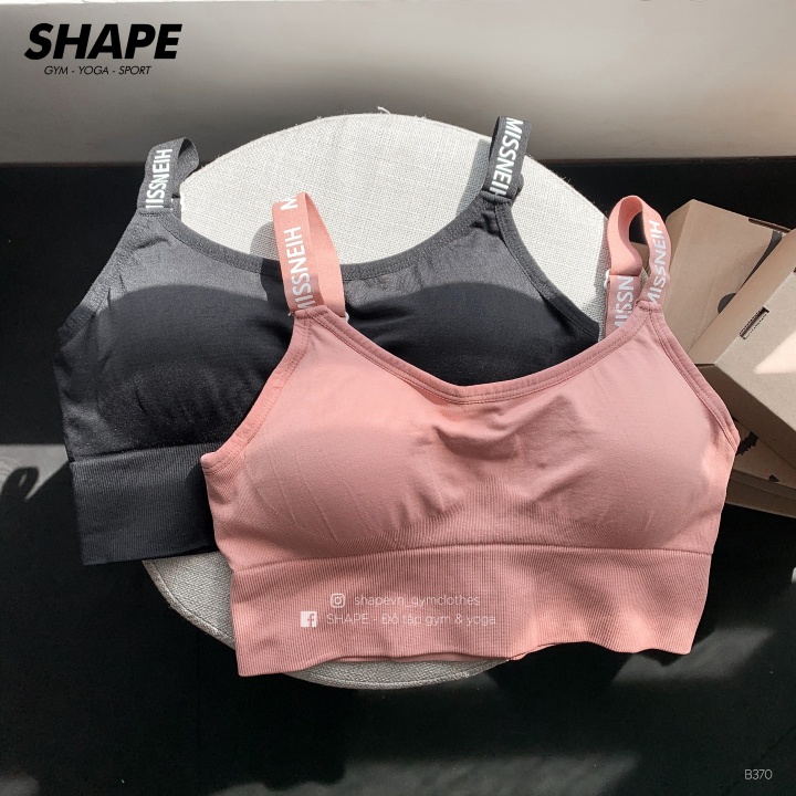 Áo bra thể thao tập gym yoga không gọng, đệm chắc chắn thoải mái co dãn tốt Misshine [B369]