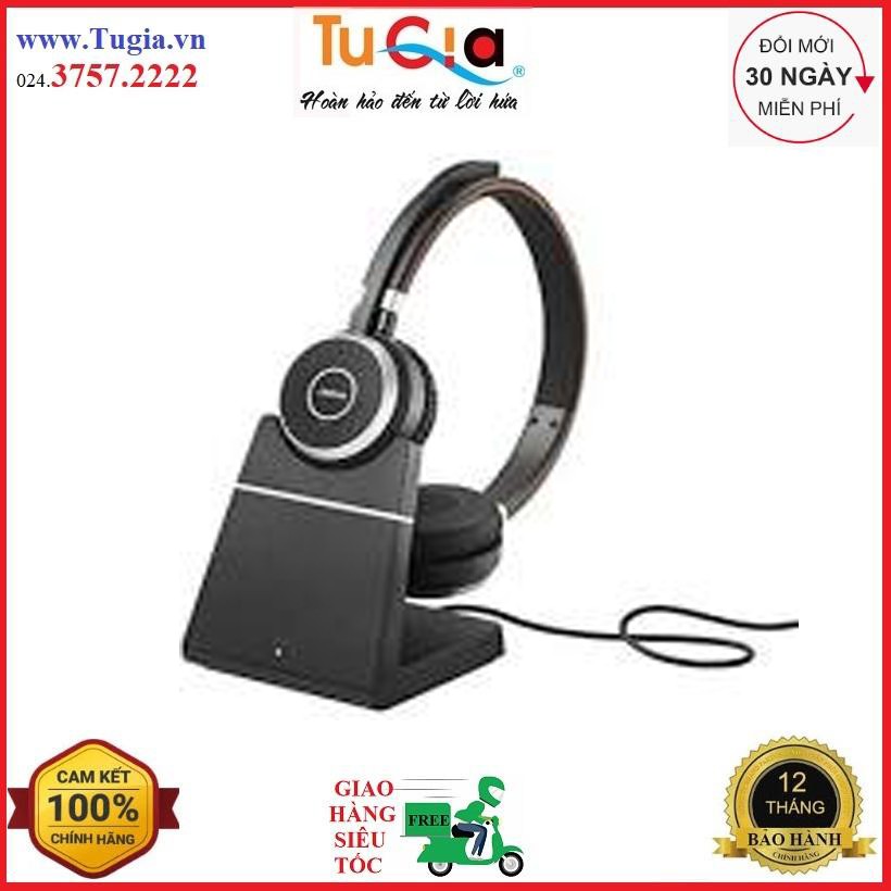 tai nghe Jabra Evolve 65 incl. charging stand MS Mono-hàng chính hãng